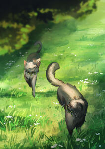 Fanart Warriors Yellowfang and Cinderpelt